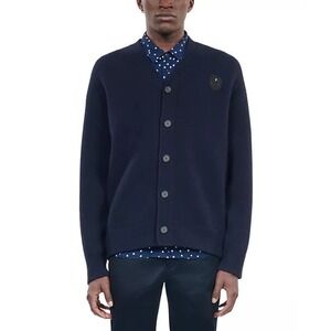 The‎ Kooples NEW Wool Blend Straight Fit Cardigan Navy Size XL MSRP $465